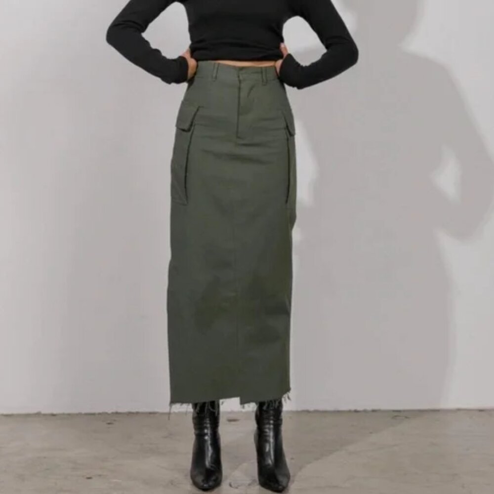 Local European Green Cargo Skirt